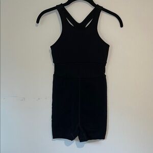 Free People Black Sleeveless Romper